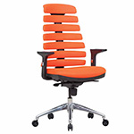 Yonetici Ofis Sandalyesi Ergonomik Ve Ortopedik Kırmızı File Kumaşlı